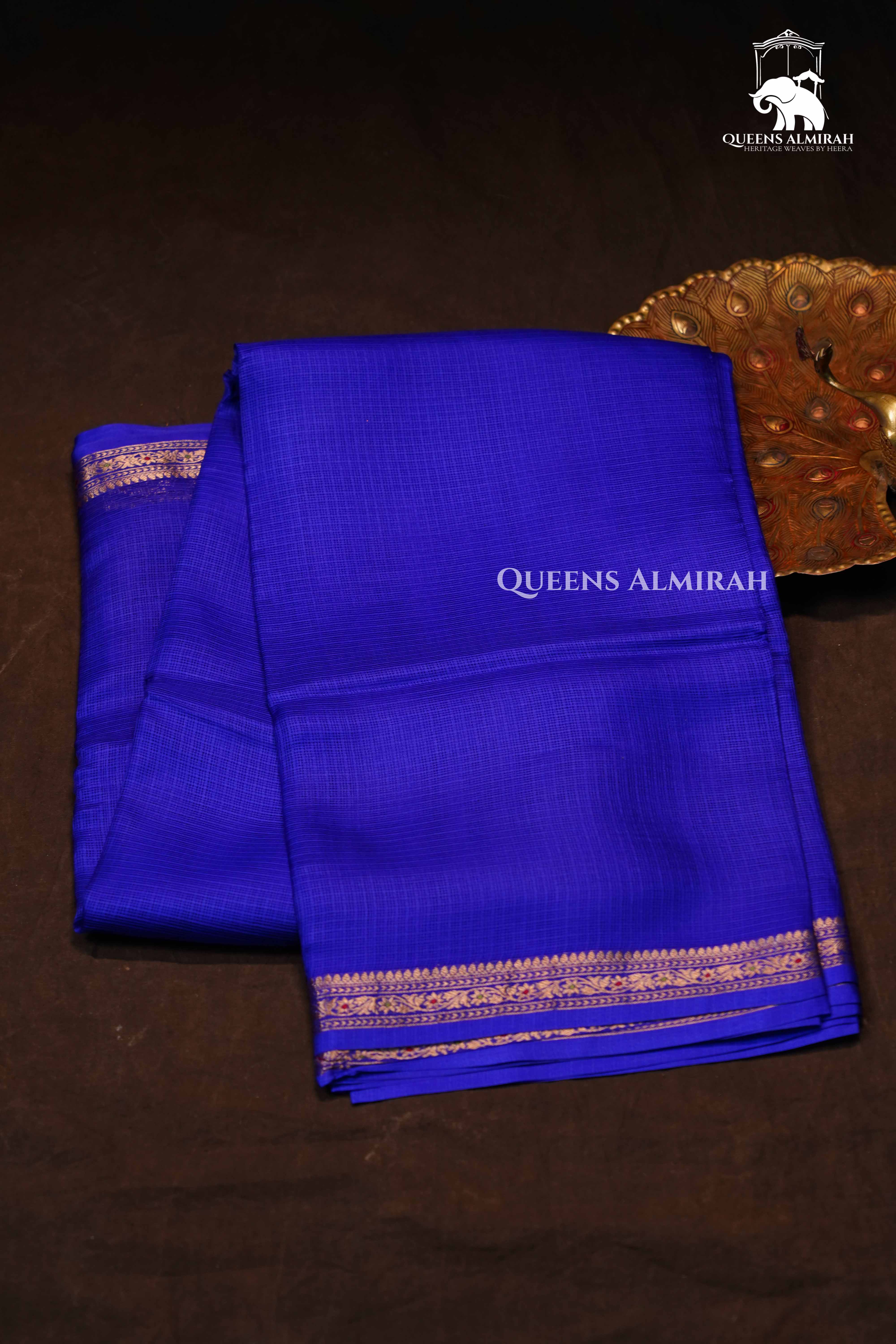 Indigo Pure Kota Silk Saree