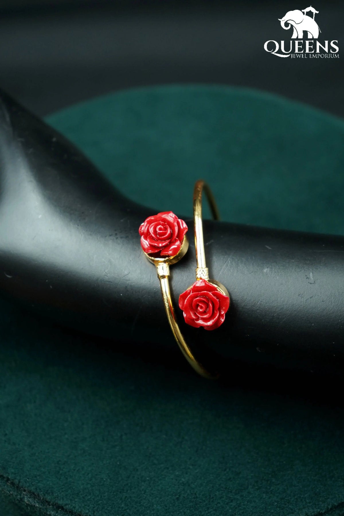 Openable coral kada-Elegant plain coral kada