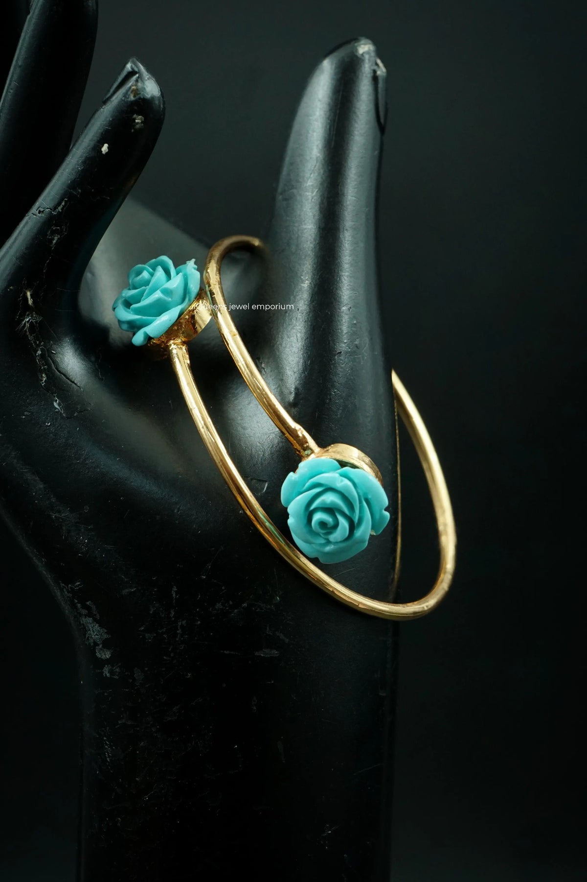 Gold plated designer kada-Adjustable gold plated kada for western wear