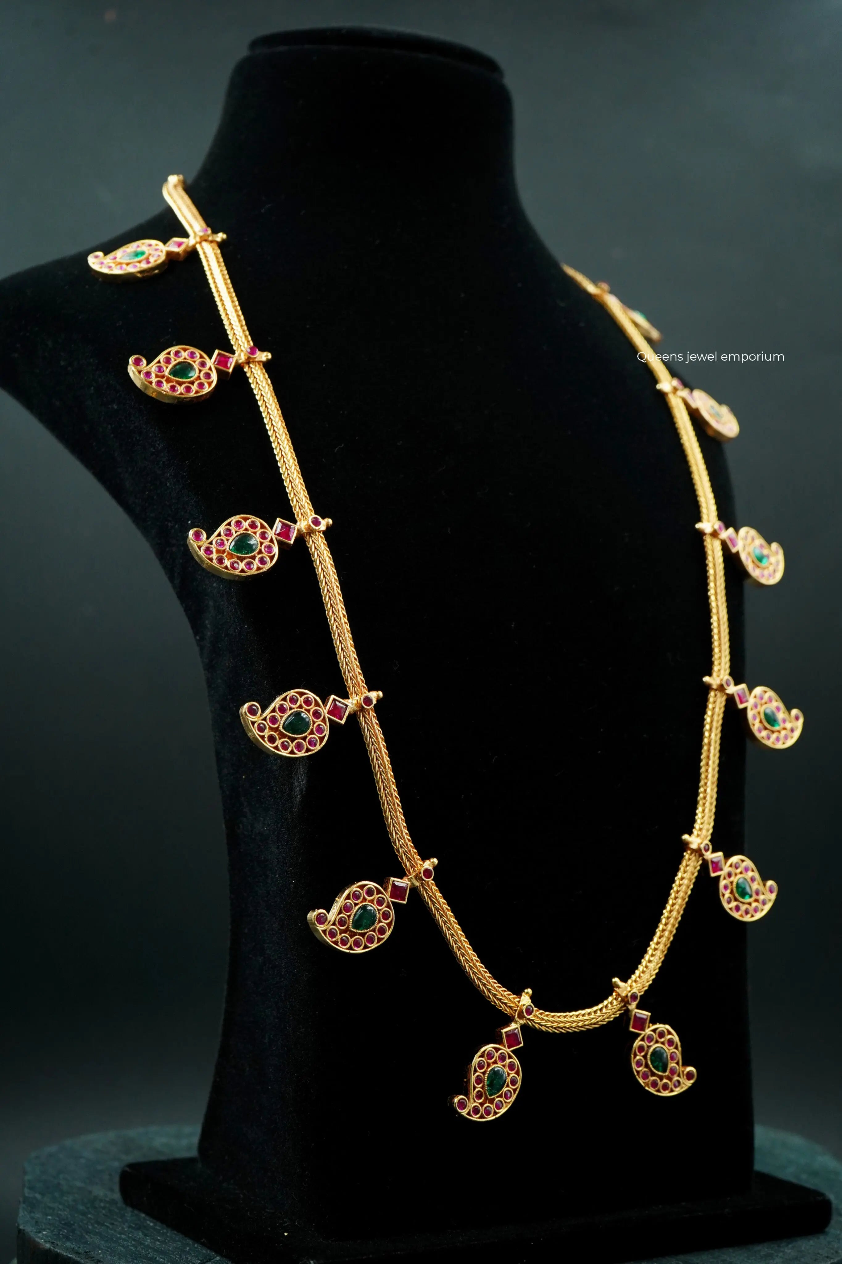 Mango motif haram-Red stone haram