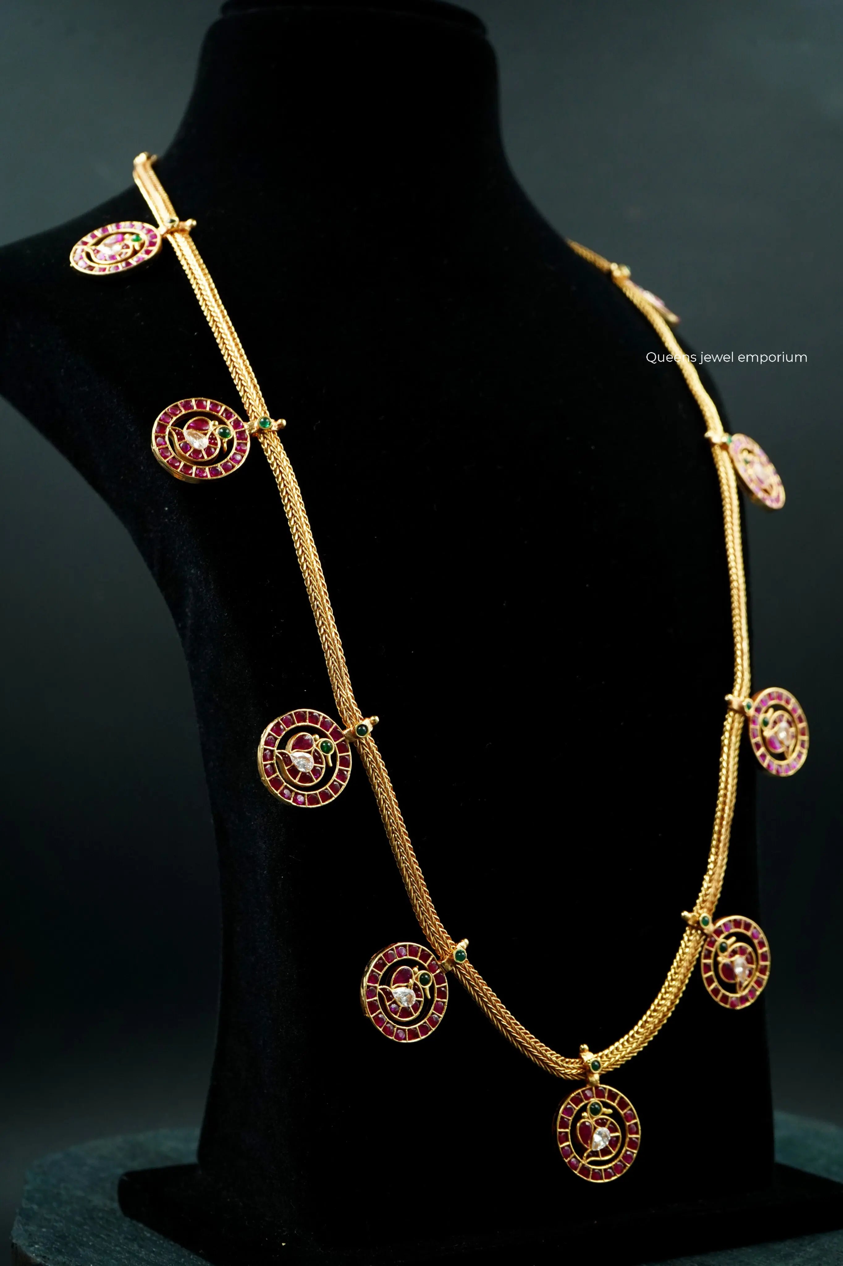 Temple jewellery-Annam design haram