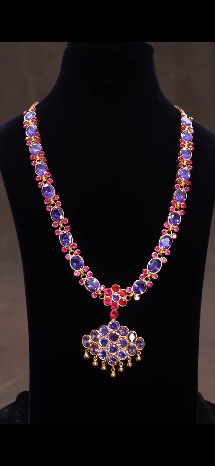 Elegant festive stone haram-Violet stone haram