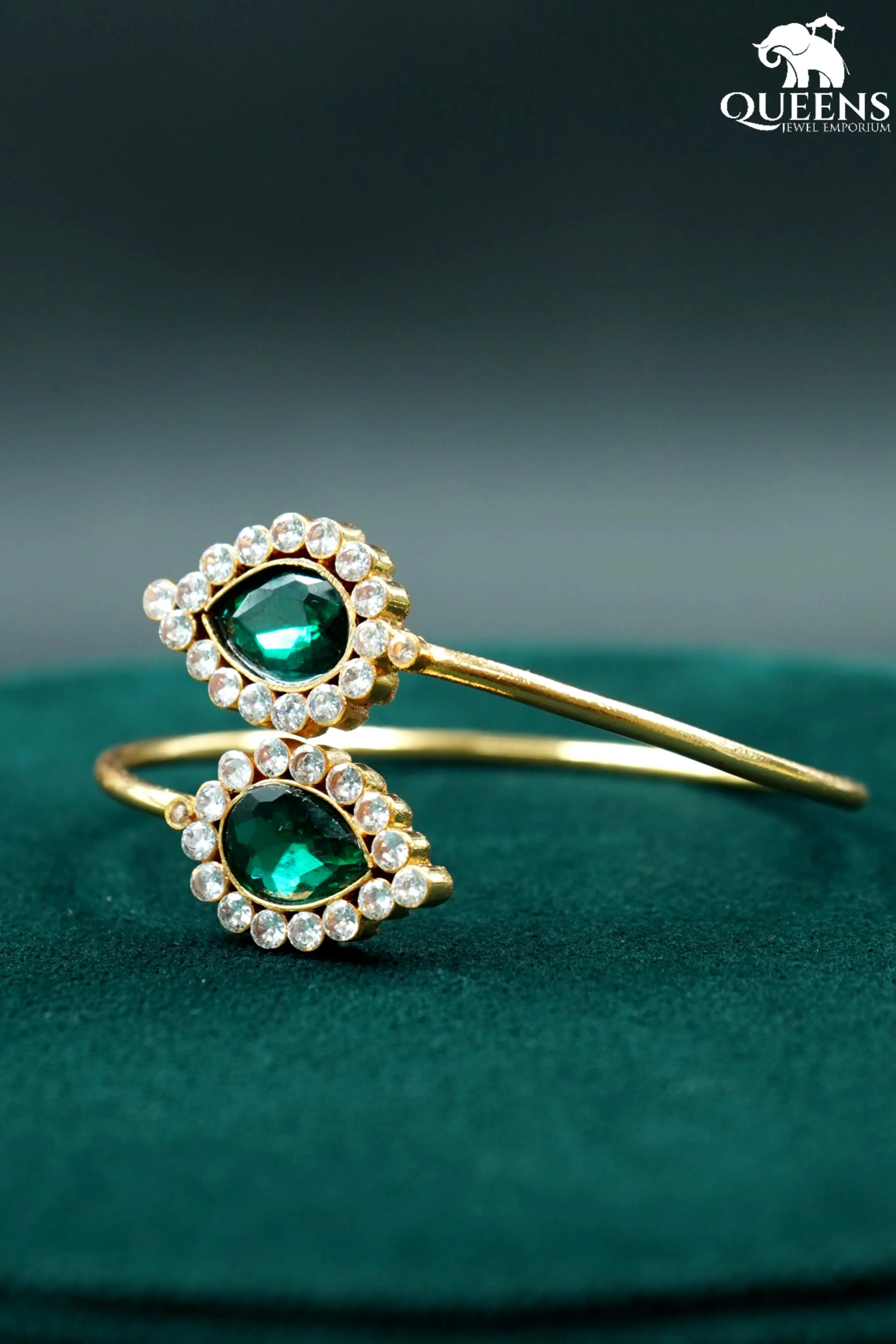 Adjustable zircon kada-Plain zircon kada bangle