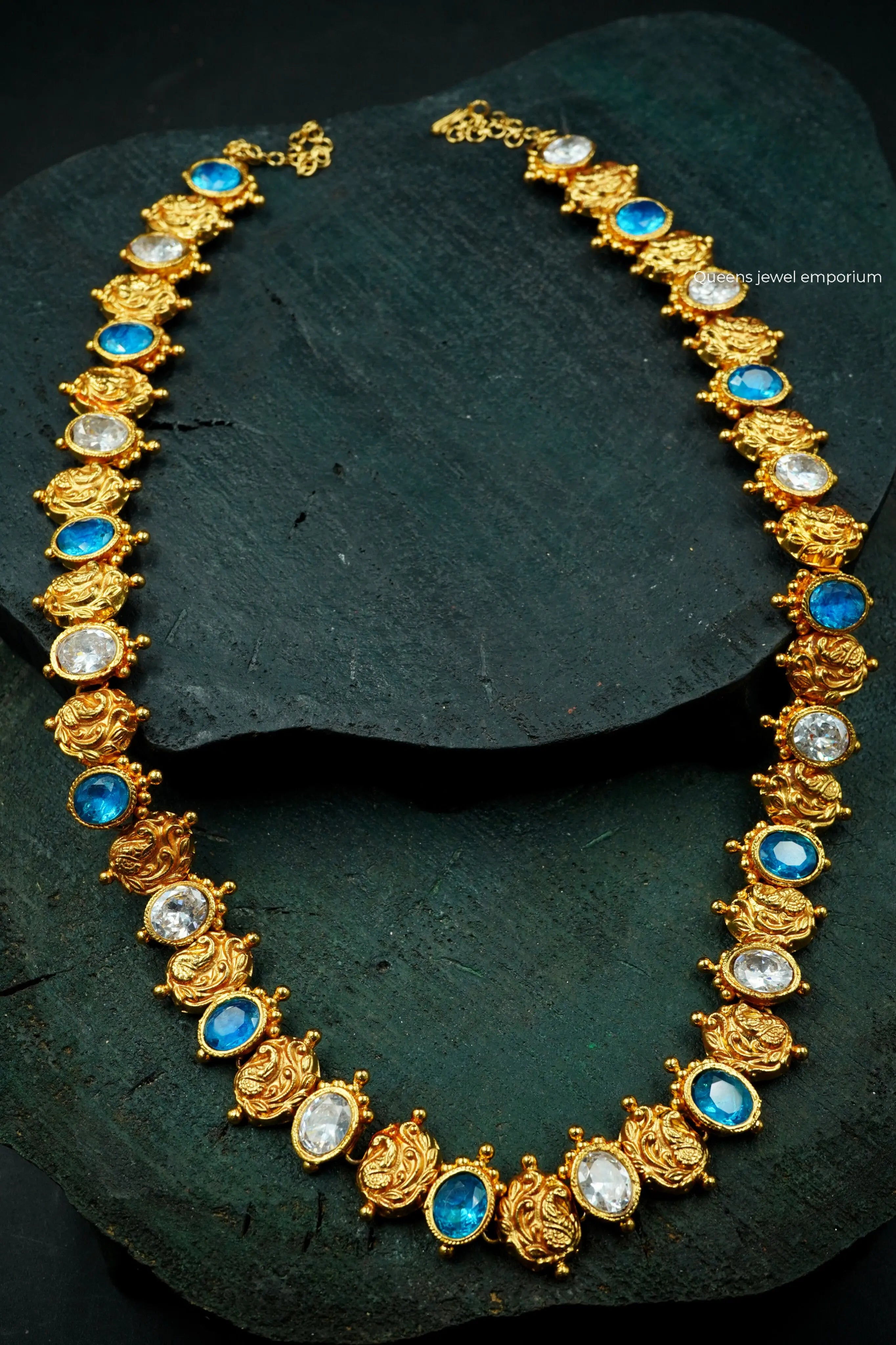 Grand bridal zircon haram-Haram for reception