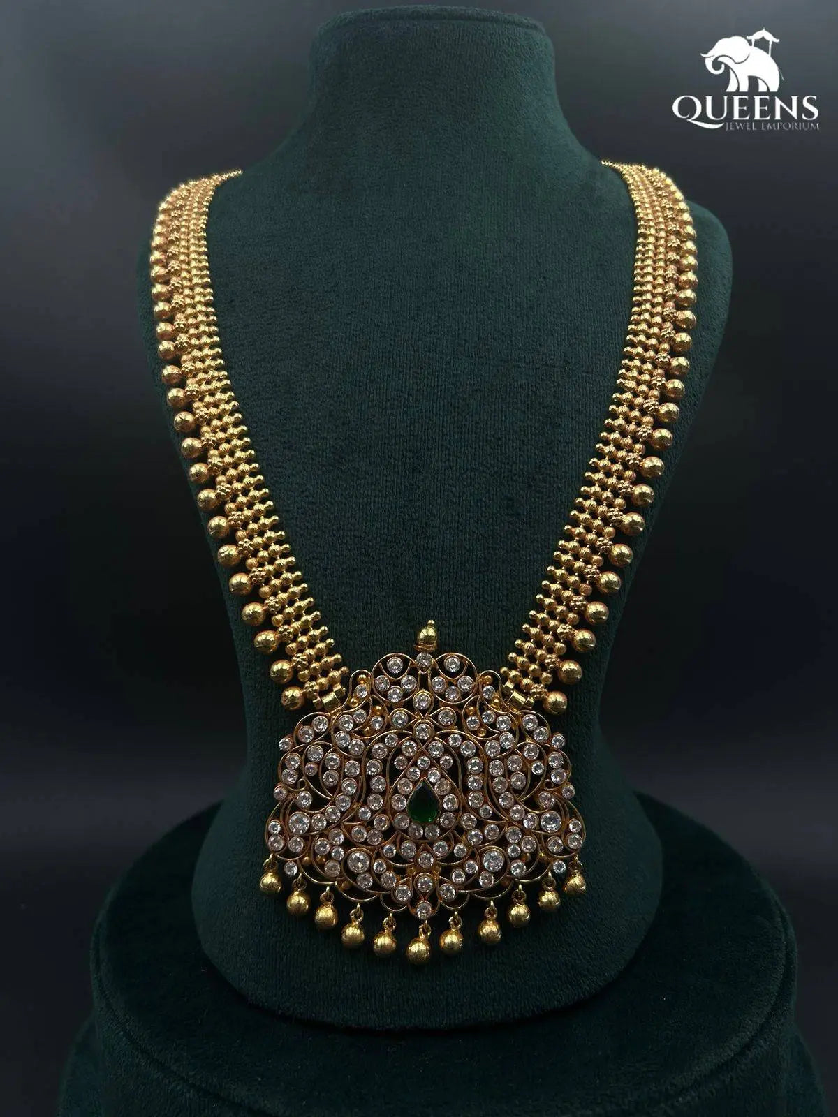 Gold ball chain haram-Traditional wedding haram