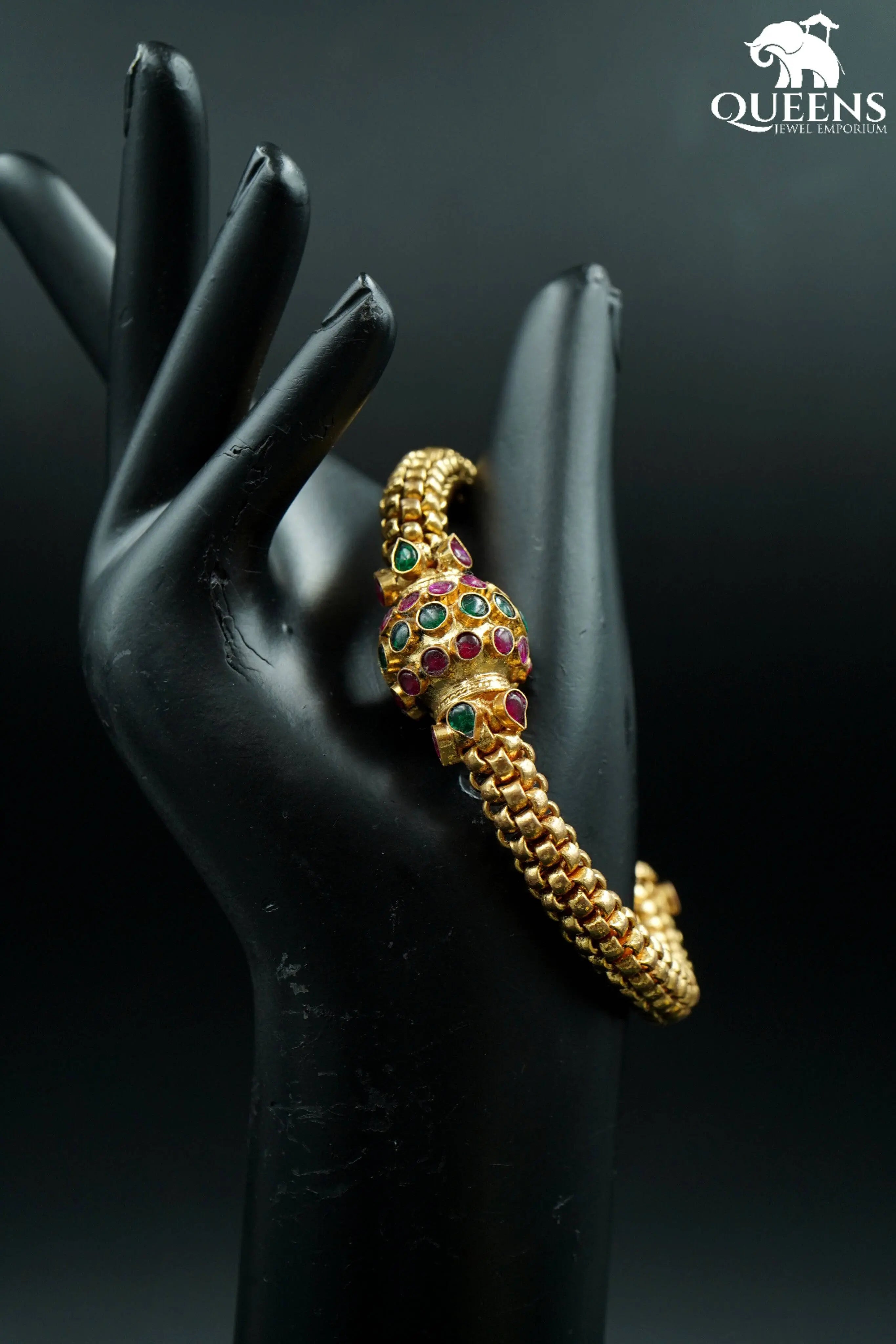 Green kemp stone kada-Vintage kemp stone kada