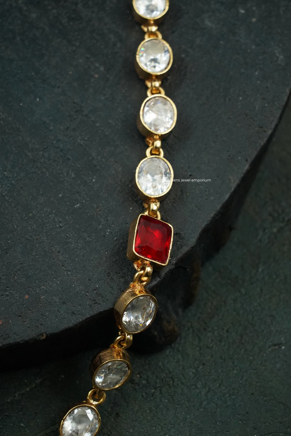 Oval stone jewellery-White stone jewellery