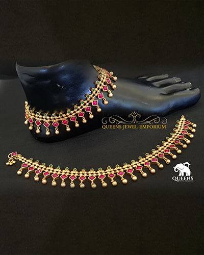 VIMALIKA ANKLETS - Queens Jewel Emporium