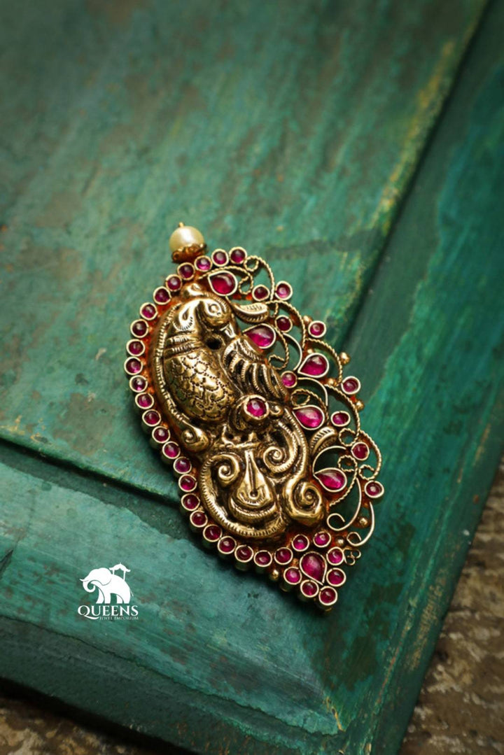 MAYURIKA NAHAAS PENDANT - Queens Jewel Emporium