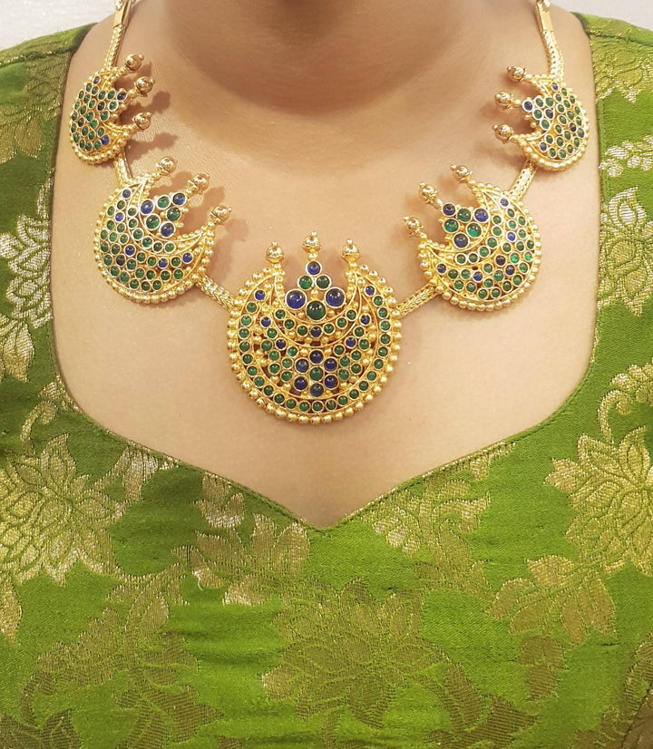 CHANDHRAMUKHI NECKLACE - Queens Jewel Emporium