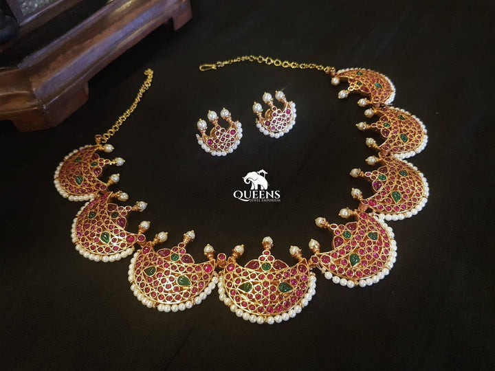 CHANDHRAMUKHI NECKLACE - Queens Jewel Emporium