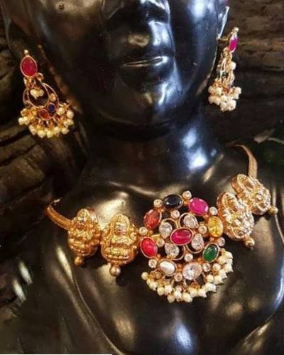 PATHANJALI CHOKER SET - Queens Jewel Emporium