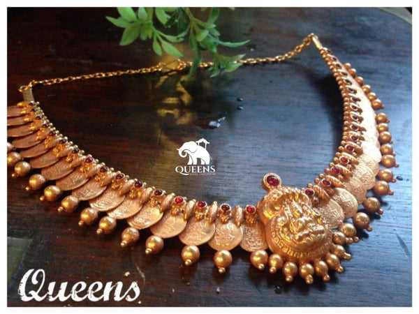 NAHAAS KAASU NECKLACE - Queens Jewel Emporium
