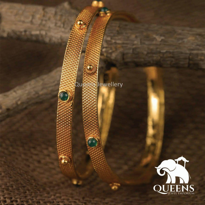 MILLER BANGLES - GREEN - Queens Jewel Emporium