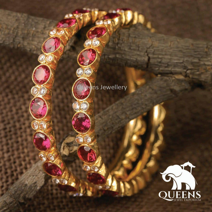 DEVAKI STONE BANGLES - Queens Jewel Emporium