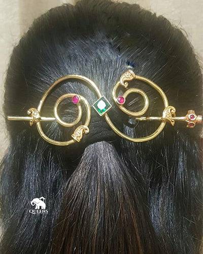 SWETHA SPIRAL HAIR CLIP - Queens Jewel Emporium