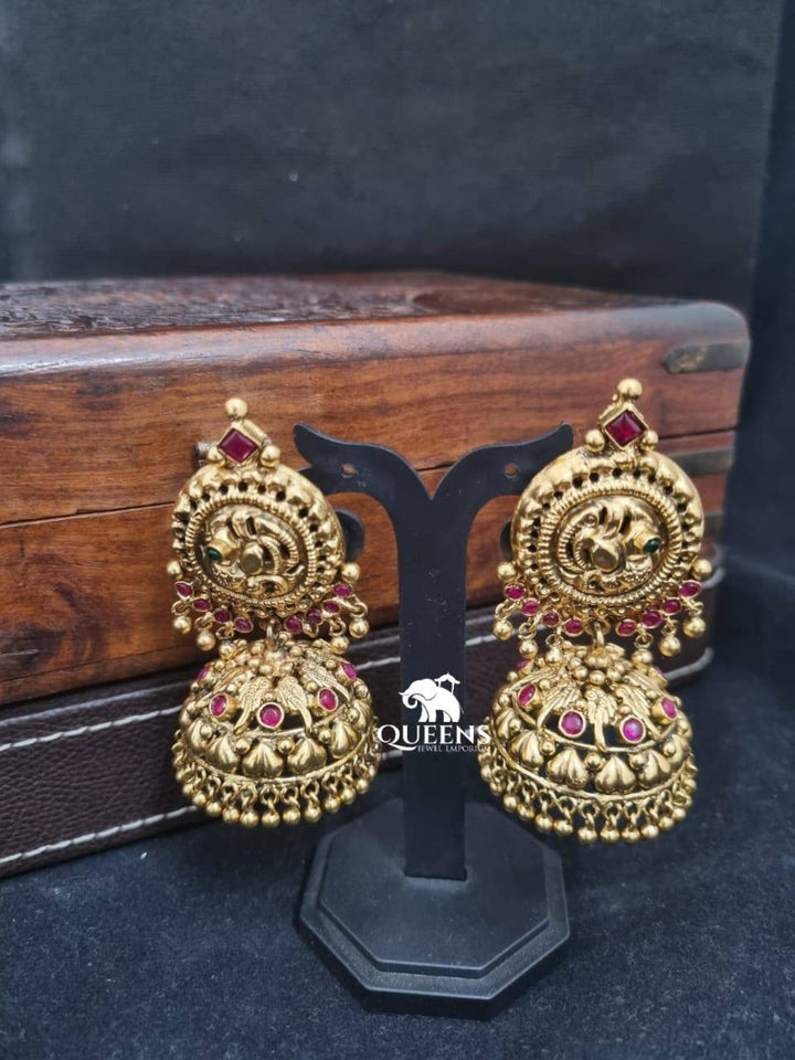 DHEVATHI GRAND JHUMKA - Queens Jewel Emporium
