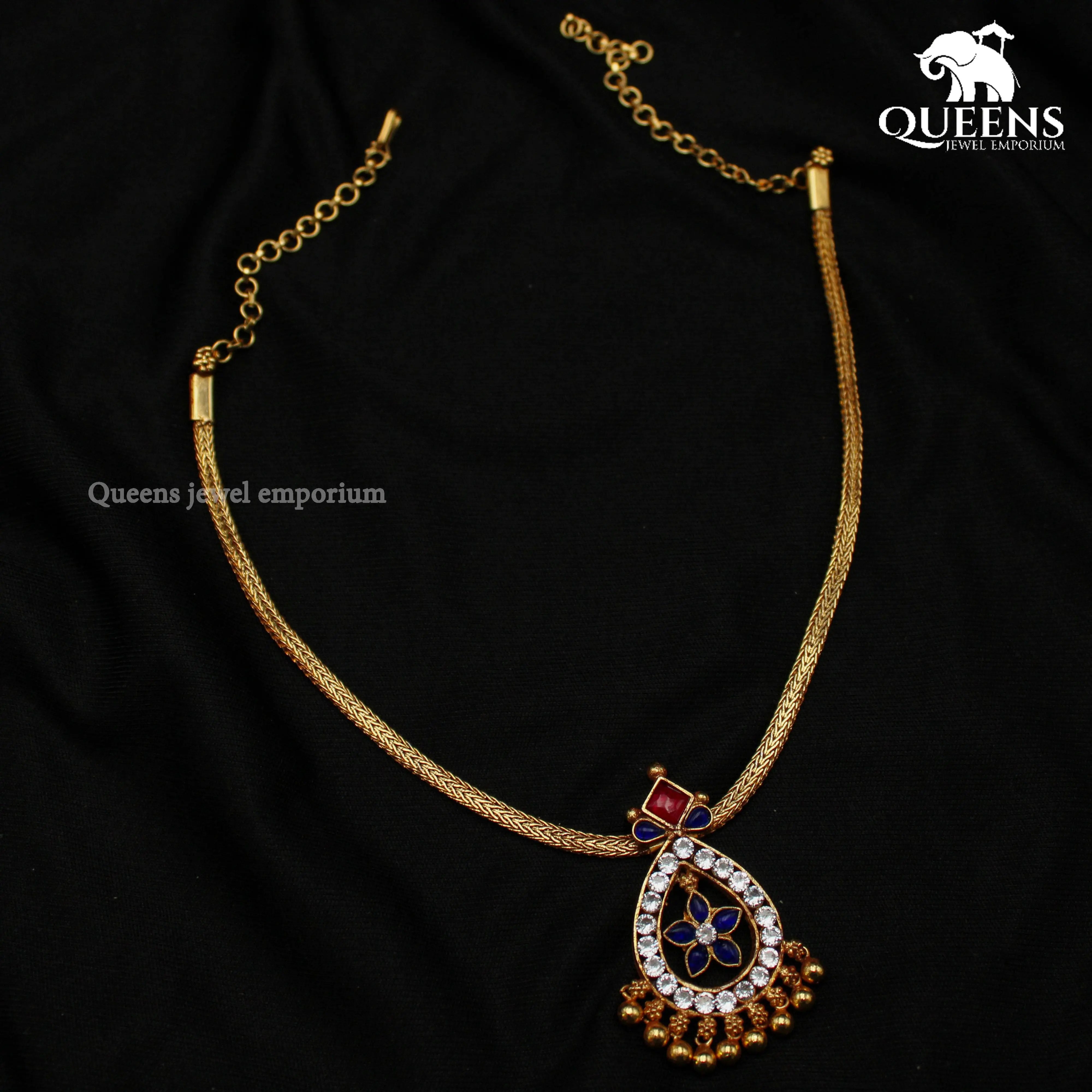 AADHYA KODI NECKLACE - Queens Jewel Emporium