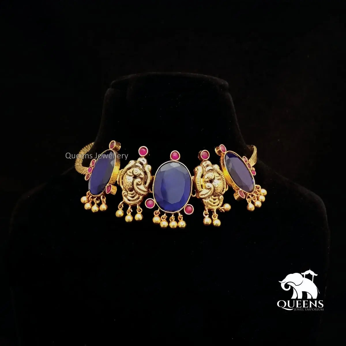 AVANI BLUE CHOKER - Queens Jewel Emporium