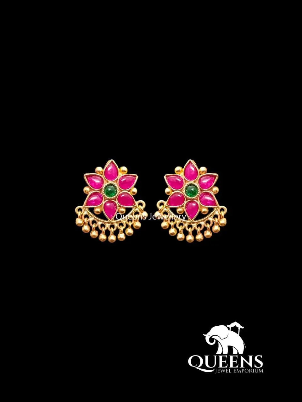CHANDHINI KEMP STUDS - Queens Jewel Emporium