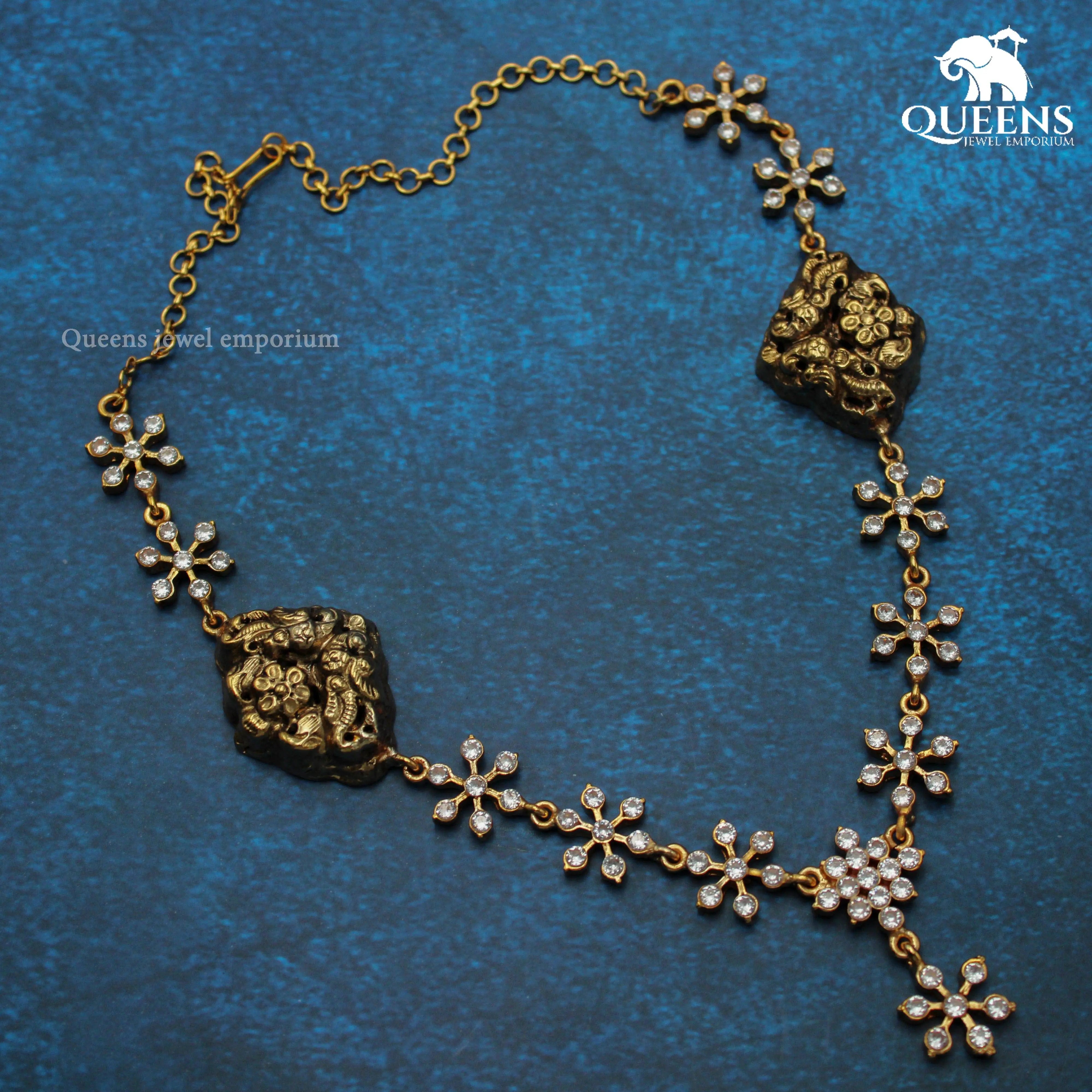 DHRISHYAM NECKLACE - 2 - Queens Jewel Emporium