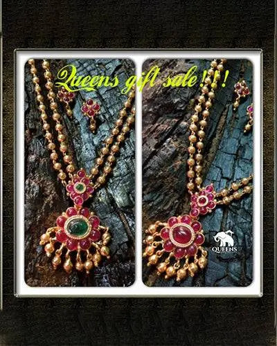 GRAND DOUBLE SIDE PATHAKAM SET - Queens Jewel Emporium