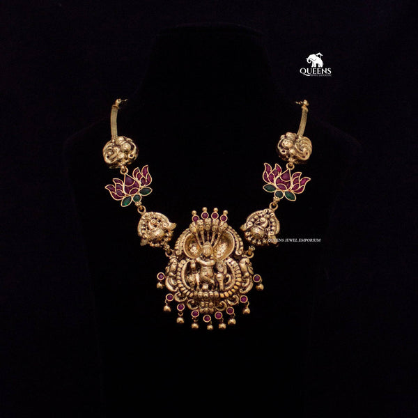 VARNAKSHI NAHAAS NECKLACE - Queens Jewel Emporium