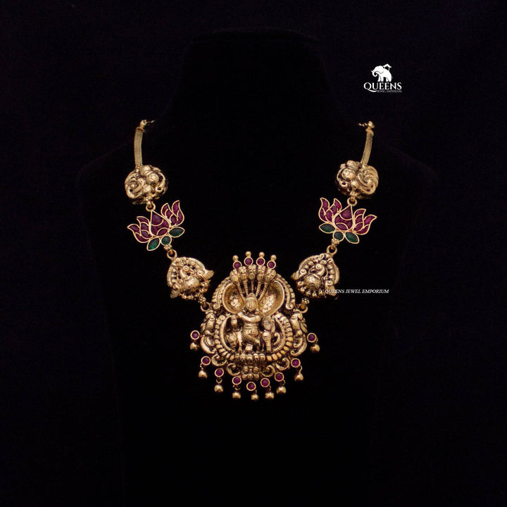 VARNAKSHI NAHAAS NECKLACE - Queens Jewel Emporium