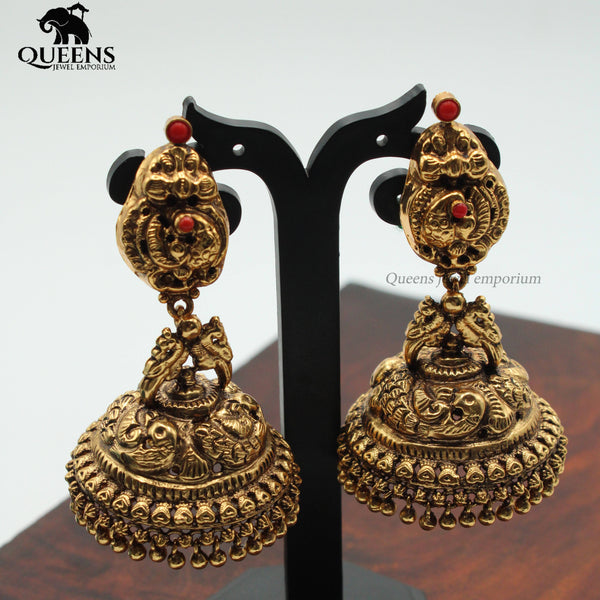 SAUMYA GRAND BRIDAL JHUMKA - Queens Jewel Emporium