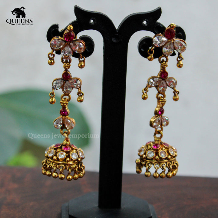 SHYLA ZIRCON JHUMKA - Queens Jewel Emporium