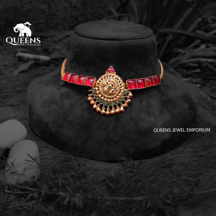 TEJAS NAGAS CHOKER-RED - Queens Jewel Emporium