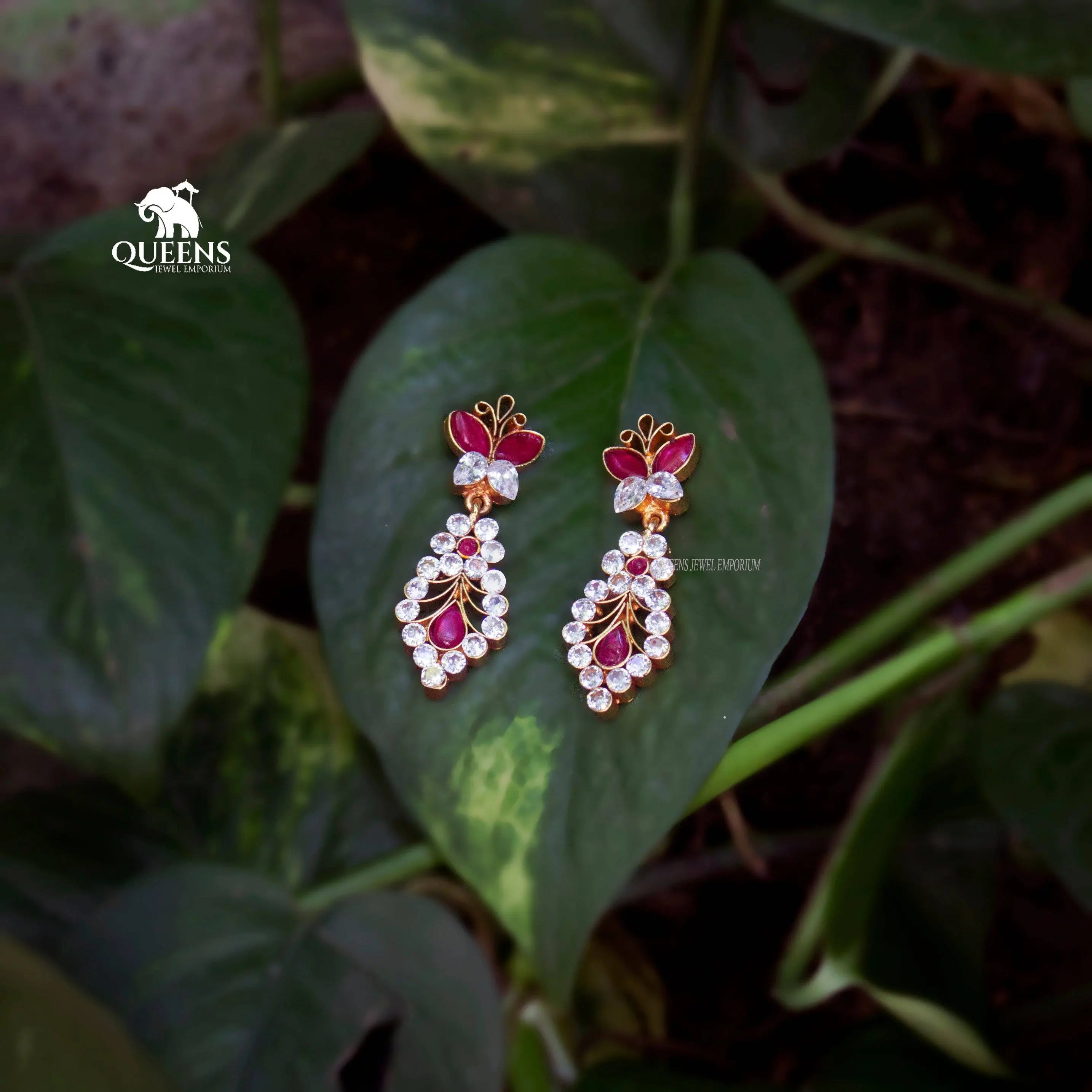 KRIYA ZIRCON EARRINGS - Queens Jewel Emporium