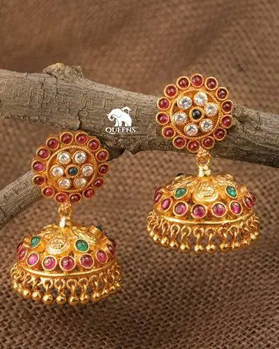 MADHAVI KEMP JHUMKA - Queens Jewel Emporium