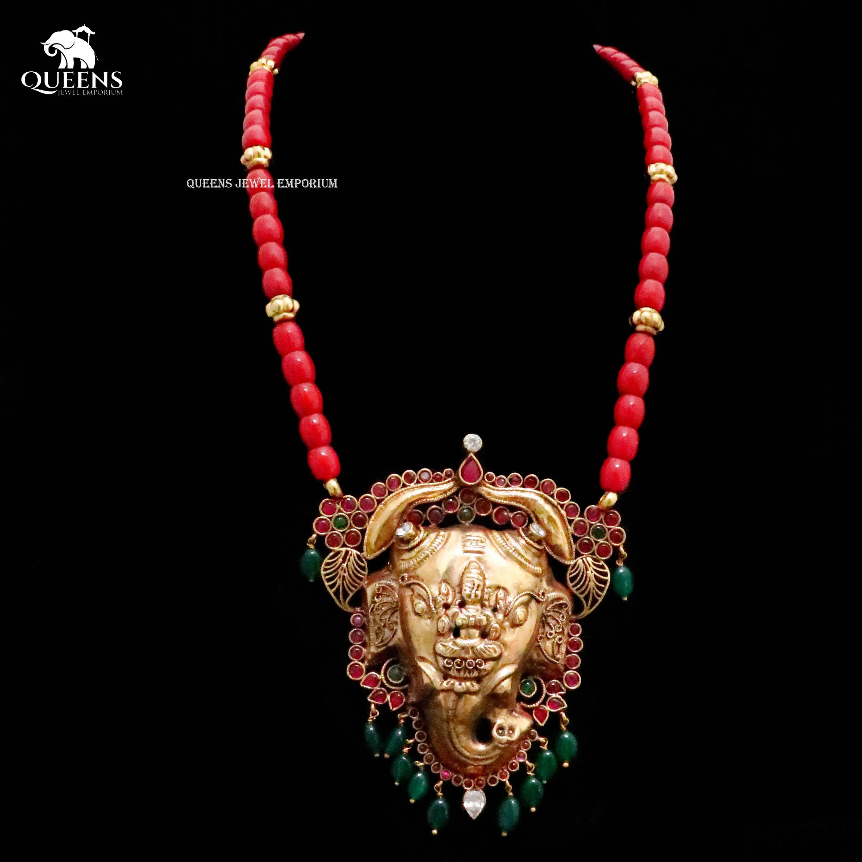 MANGALA MOORTHI CORAL HARAM - Queens Jewel Emporium