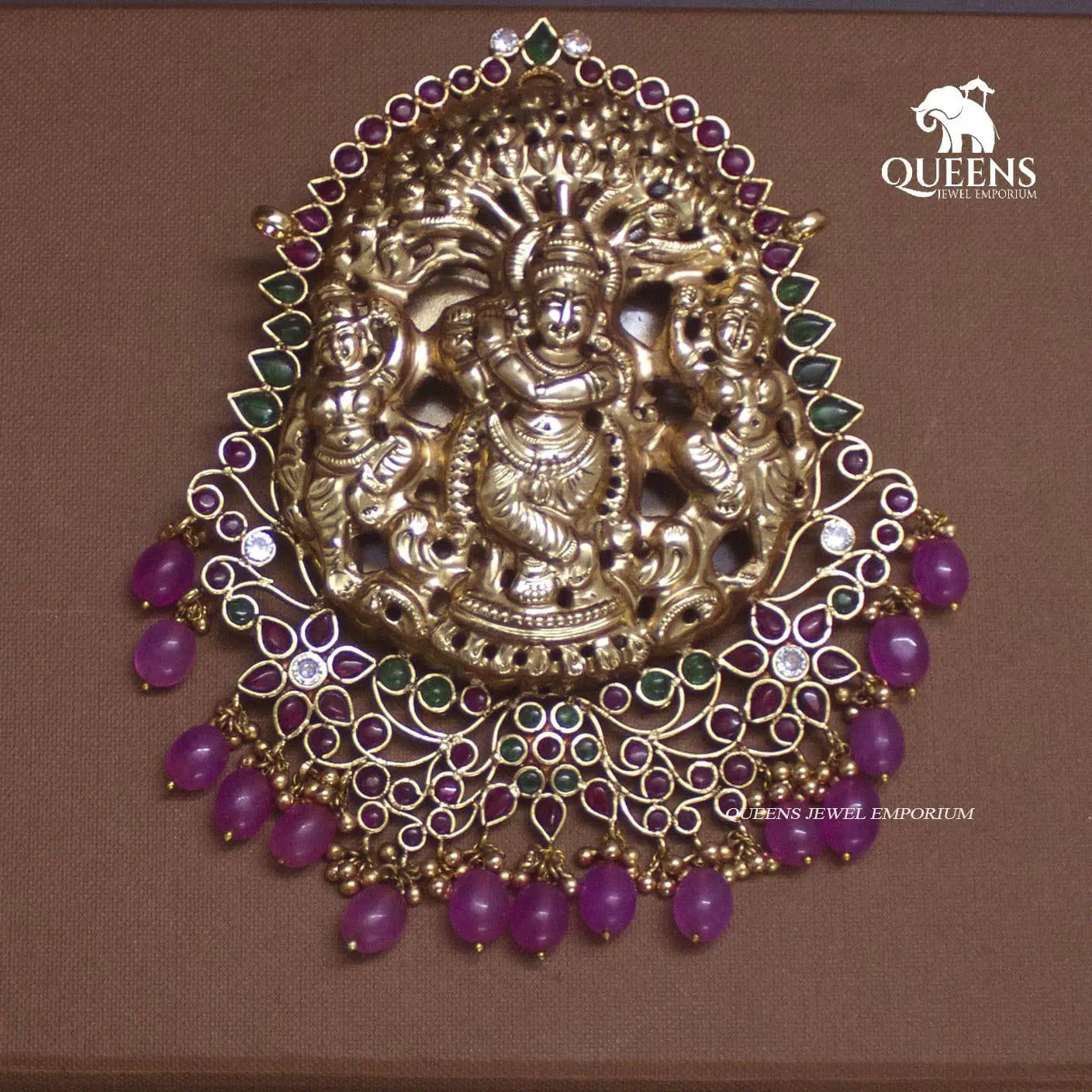 MANOHARI NAHAAS PENDANT - Queens Jewel Emporium