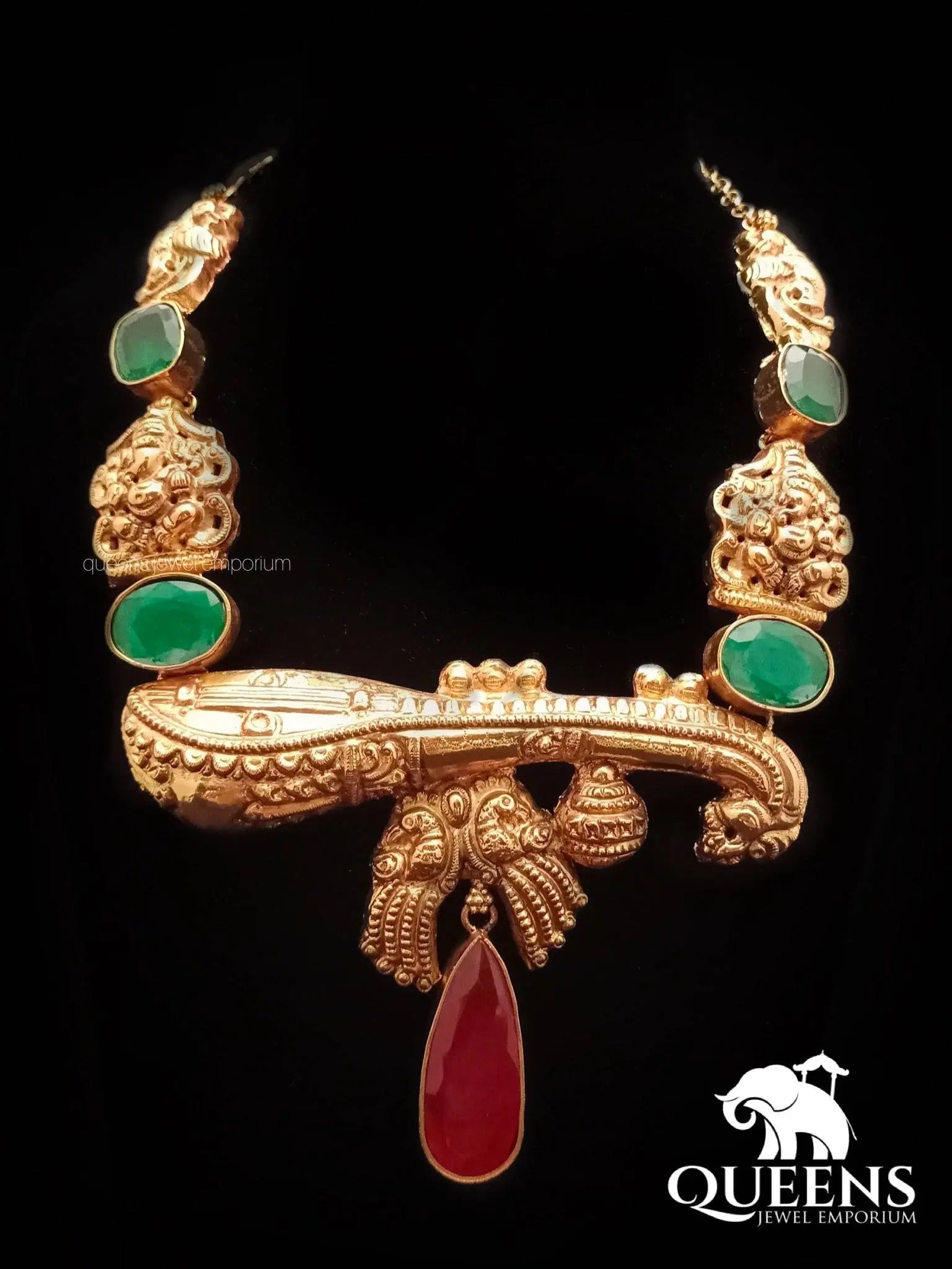 MARAGATHA VEENAI HARAM - Queens Jewel Emporium