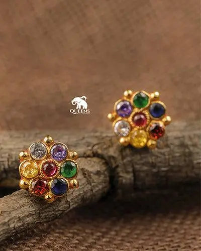 MULTISTONE STUDS - Queens Jewel Emporium