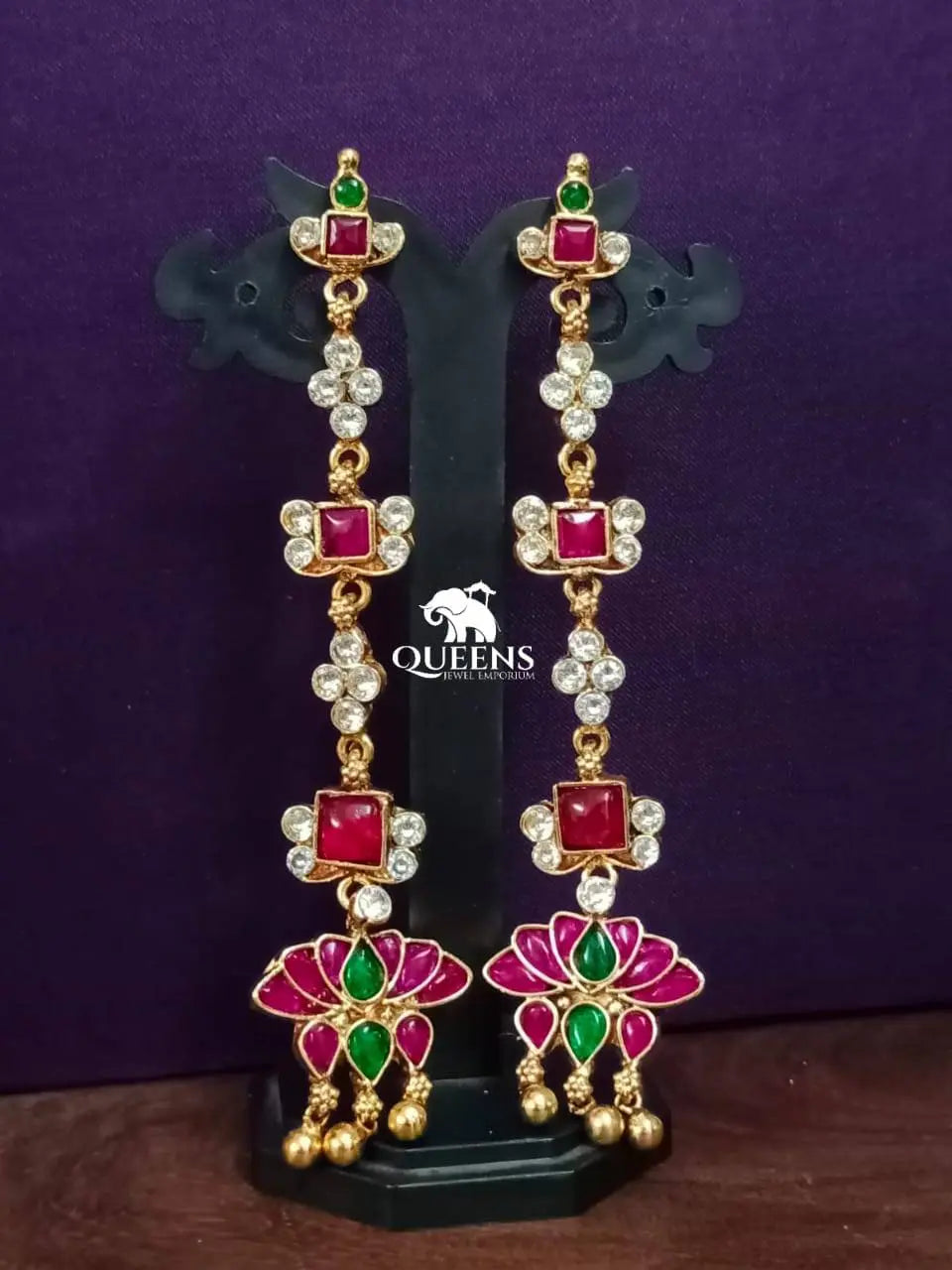 NATIKA KEMP JHUMKA - Queens Jewel Emporium