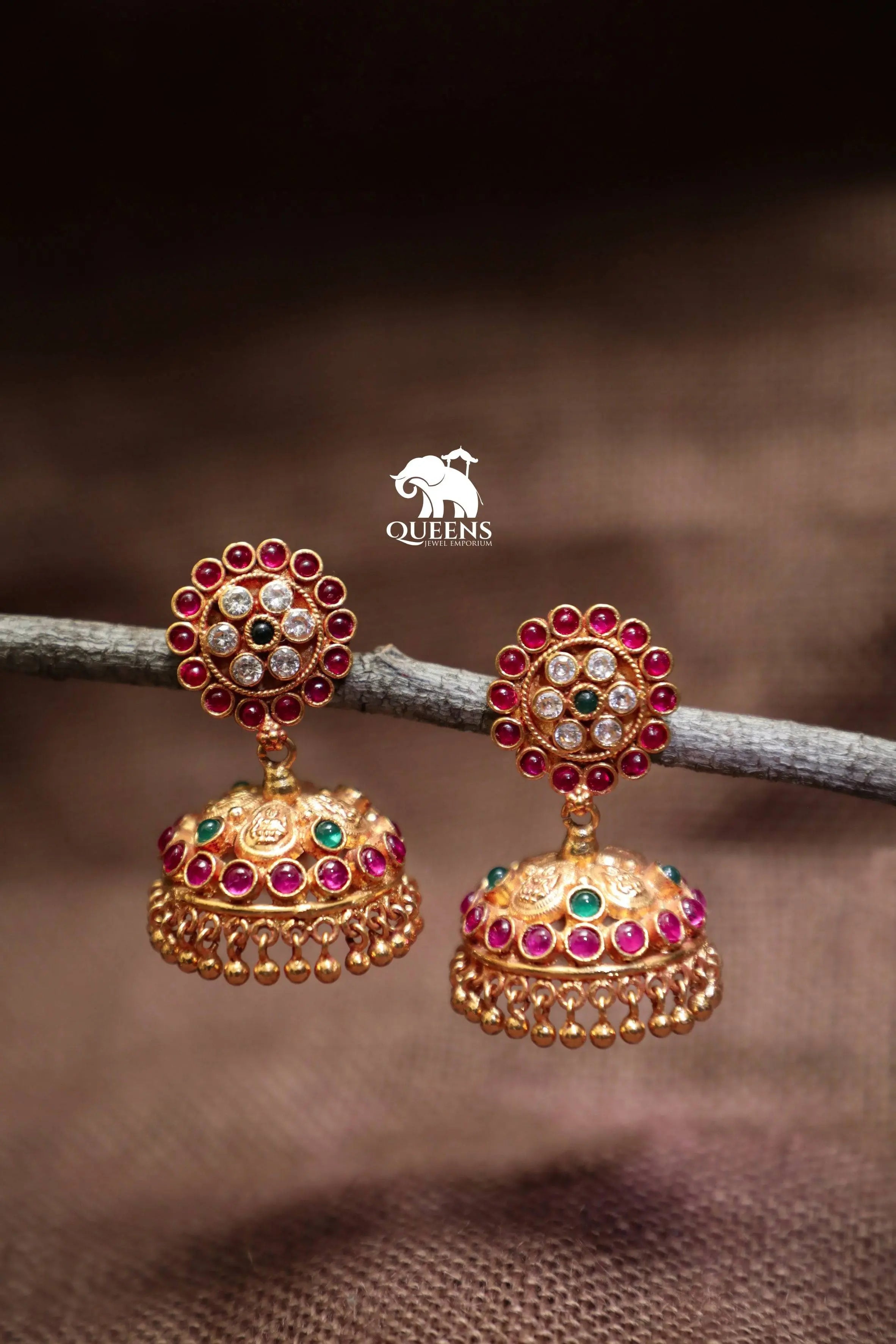 OVIA KEMP JHUMKA - Queens Jewel Emporium