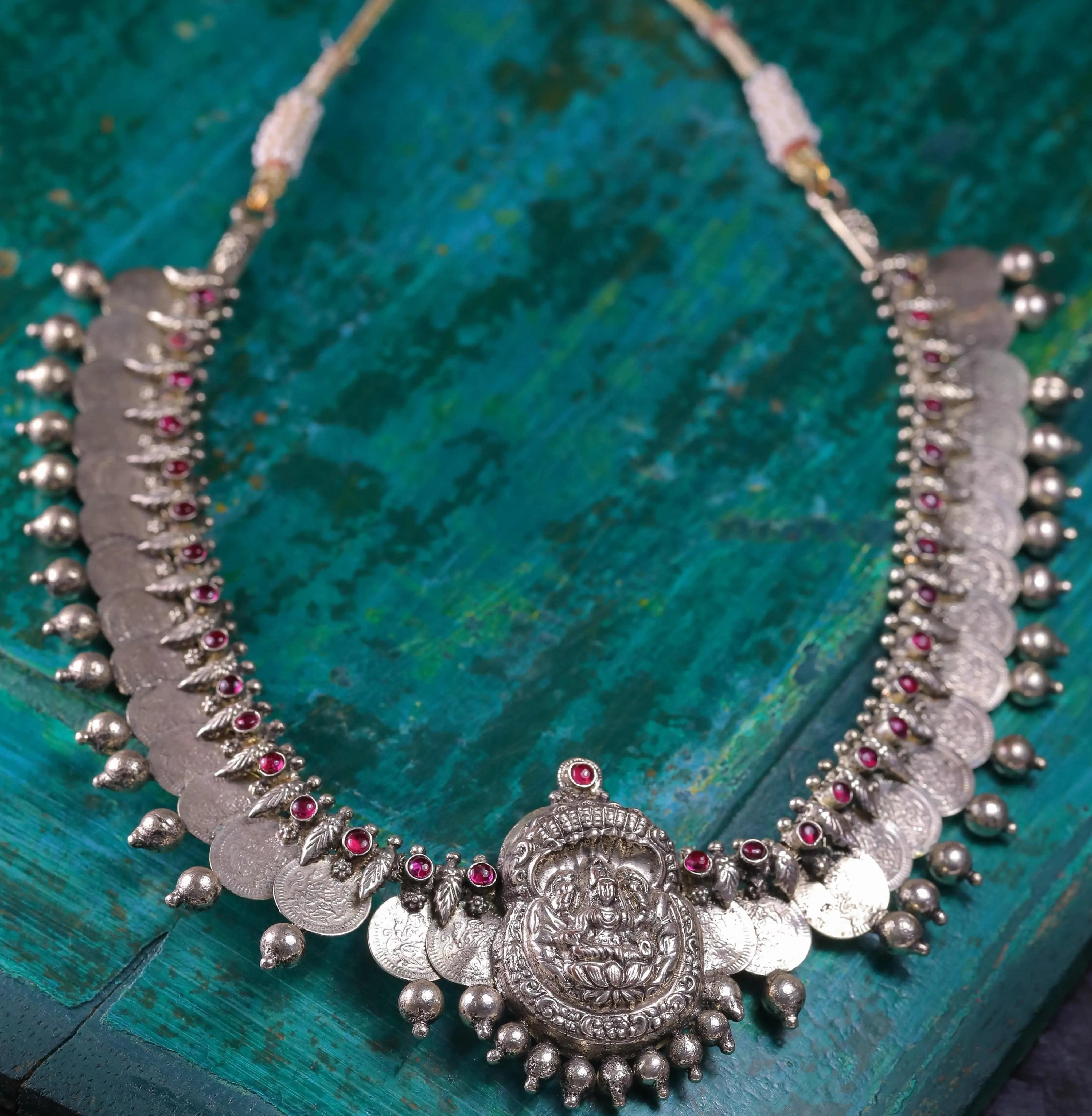 OXIDIZED KASU NECKLACE - Queens Jewel Emporium