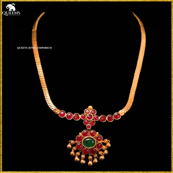 TANJORE DOUBLE-SIDE NECKLACE - Queens Jewel Emporium