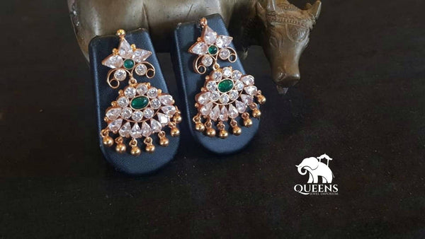 UTHRA ZIRCON BALLI - Queens Jewel Emporium
