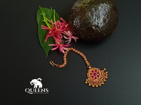 VENNA ANTIQUE HAIR TIKKA - Queens Jewel Emporium