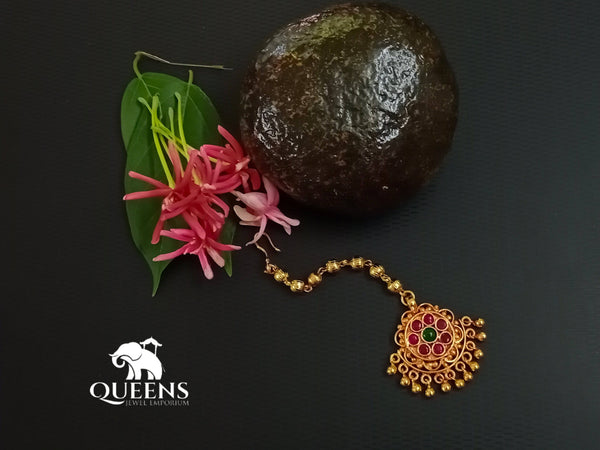 MAYRA ANTIQUE HAIR TIKKA - Queens Jewel Emporium