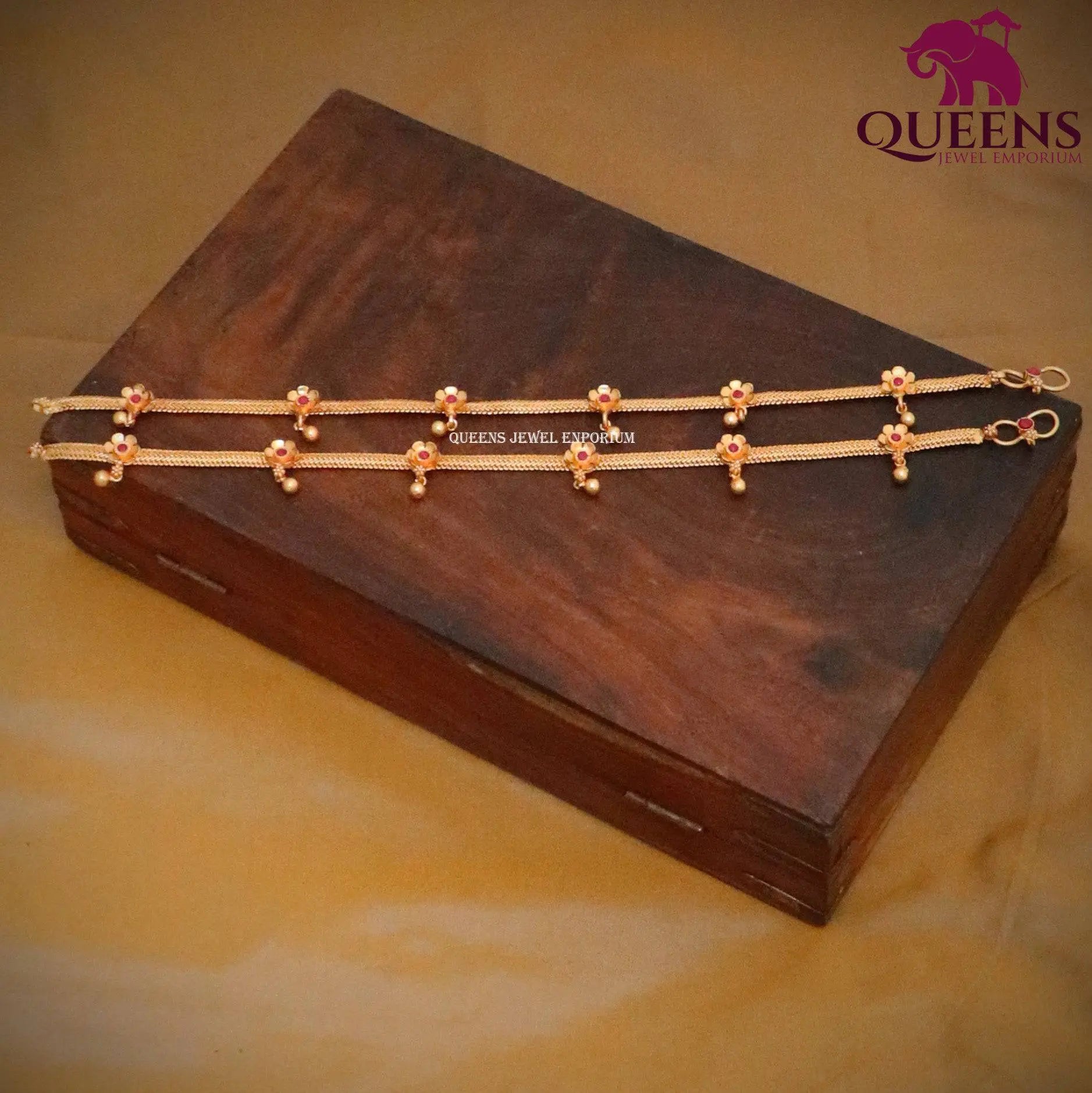 SEMBARUTHI ANKLETS - Queens Jewel Emporium