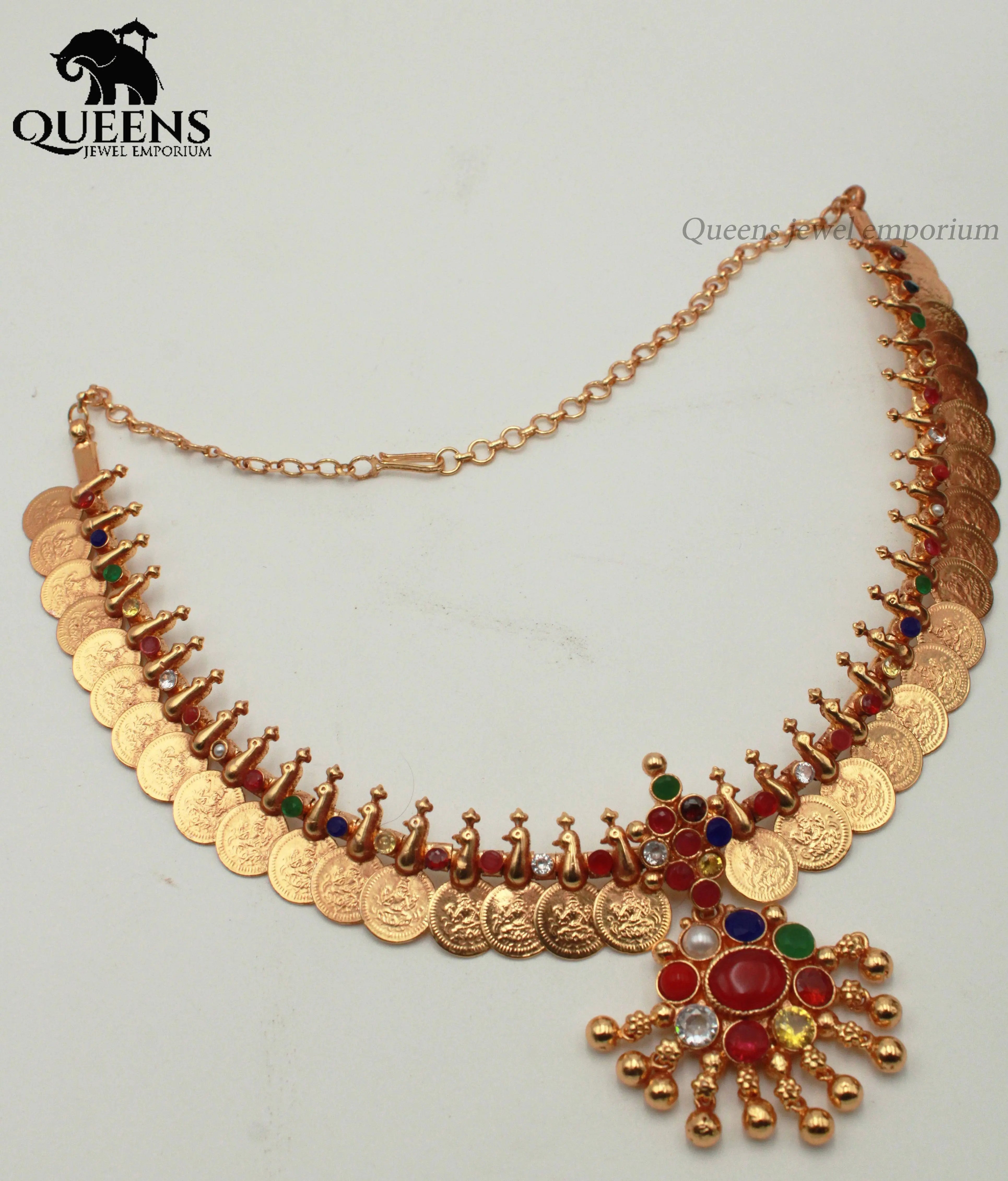 SHANMATHI KASU NECKLACE - Queens Jewel Emporium