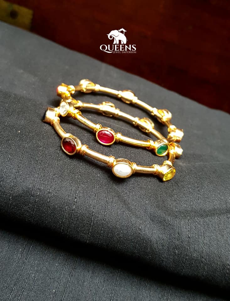 SHUBAM BANGLES - NAVARATNA - Queens Jewel Emporium