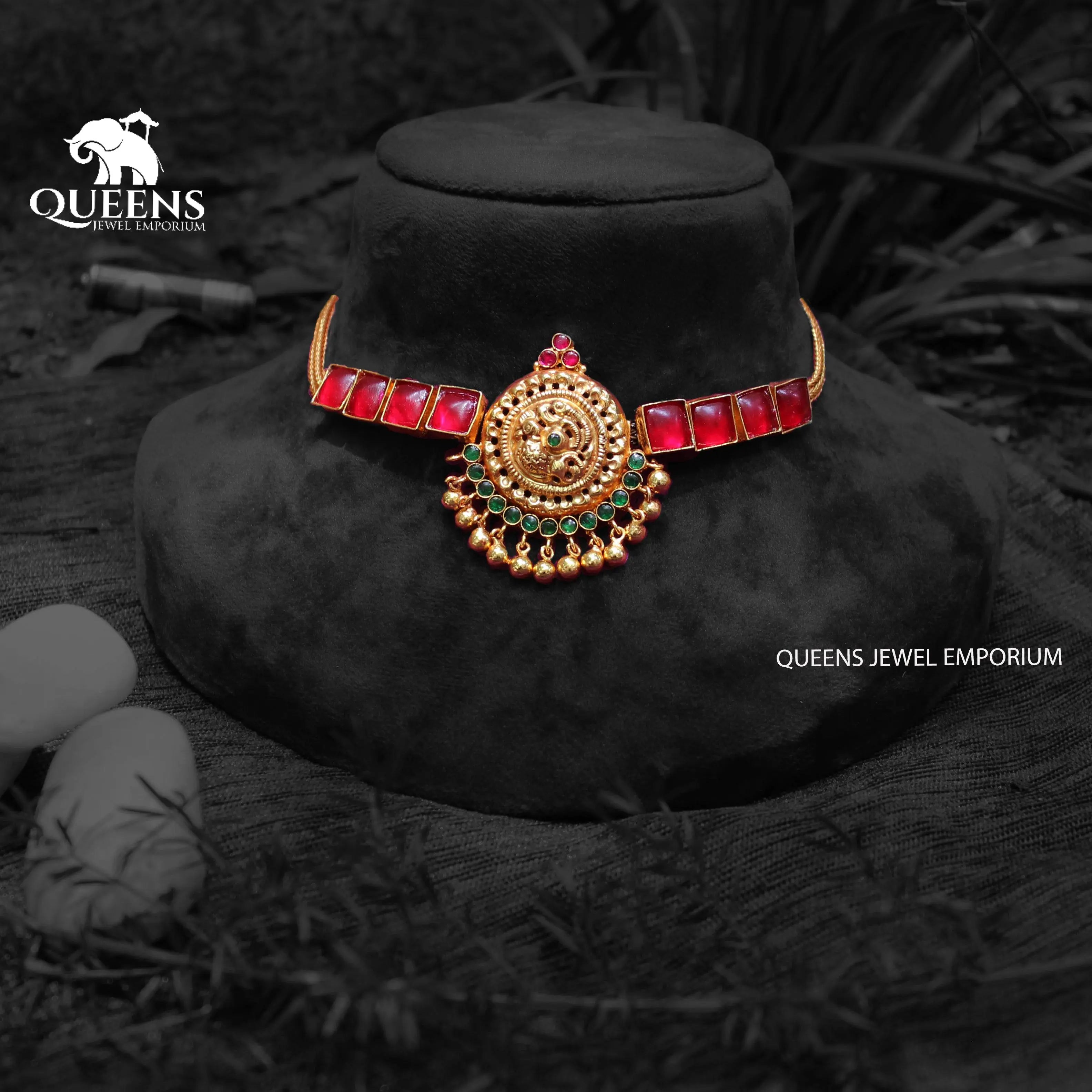 TEJAS NAGAS CHOKER-RED - Queens Jewel Emporium