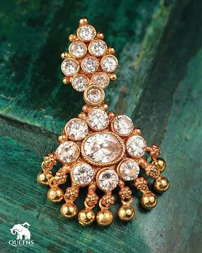 WHITE ZIRCON PATHAKAM - Queens Jewel Emporium