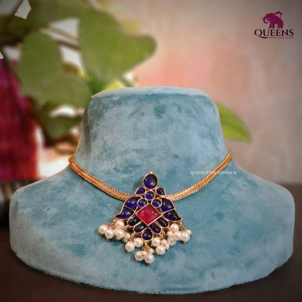 VIRUSHKA BLUE CHOKER SET - Queens Jewel Emporium